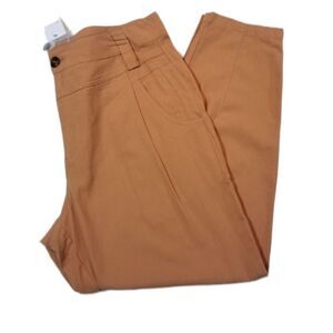 Elodie Tan High Waist Tapered Leg Pants